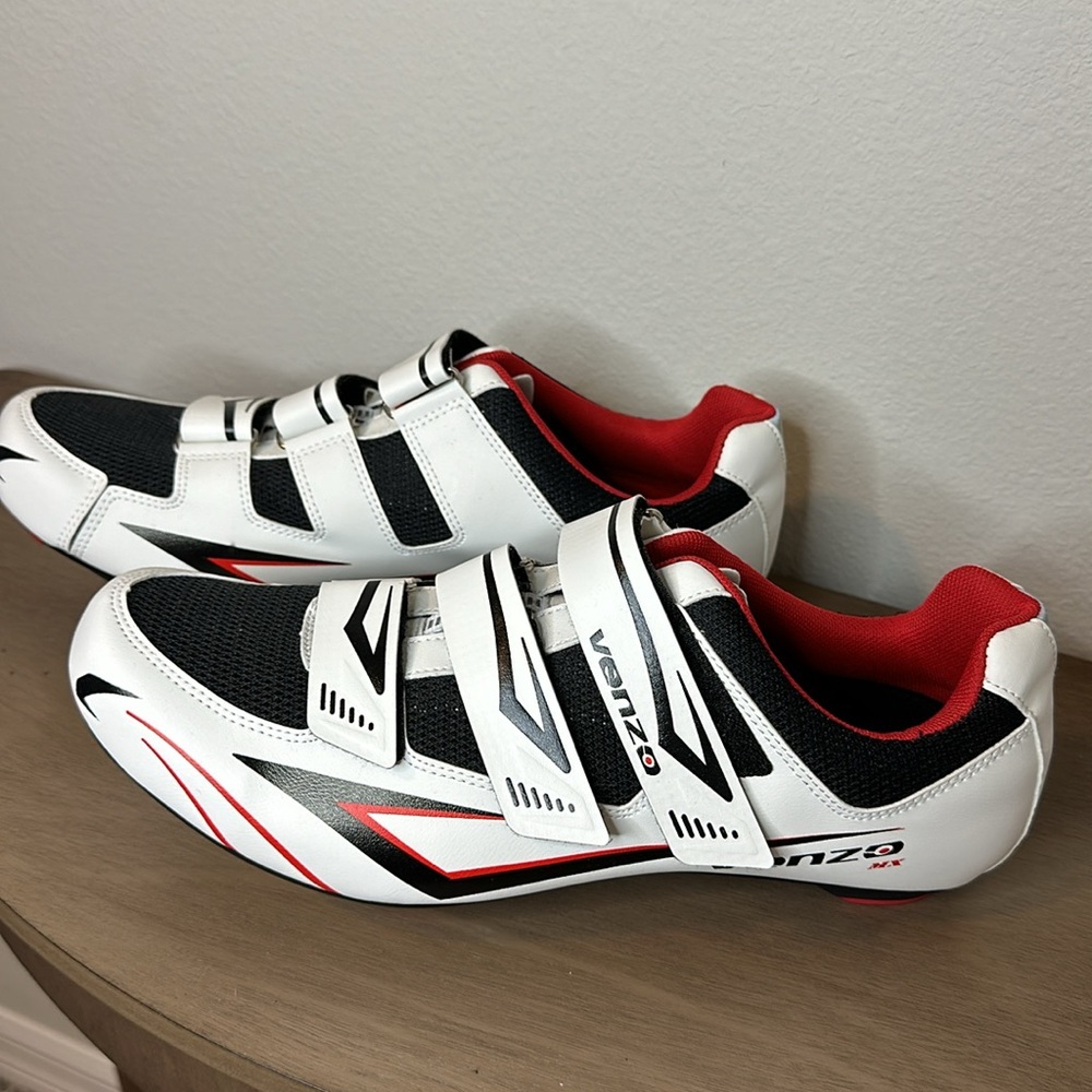 Venzo clip-in stationary spinning/cycling bike shoes size men’s us 11 delta - Picture 6 of 10